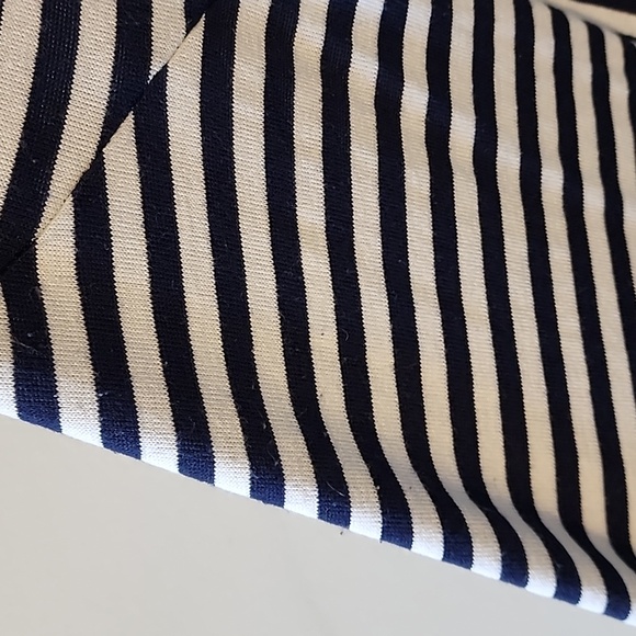 Michael Kors asymmetrical knit summer stripe dress sz large - Picture 5 of 5